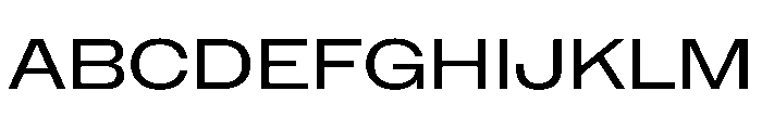 NaNMetrifyAWide Reg Font UPPERCASE