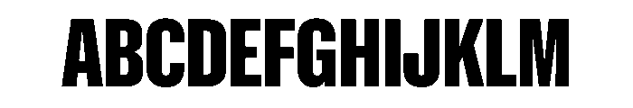 NaNMetrifyAXCnd Blck Font UPPERCASE