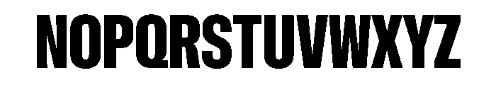 NaNMetrifyAXCnd Blck Font UPPERCASE