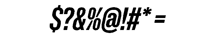 NaNMetrifyAXCnd BldIt Font OTHER CHARS