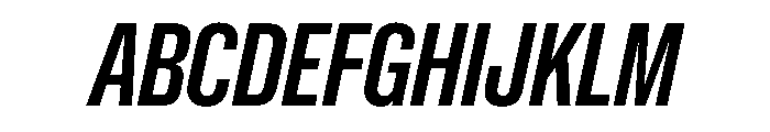 NaNMetrifyAXCnd BldIt Font UPPERCASE