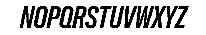 NaNMetrifyAXCnd BldIt Font UPPERCASE