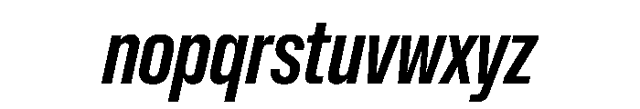 NaNMetrifyAXCnd BldIt Font LOWERCASE