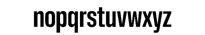 NaNMetrifyAXCnd Bld Font LOWERCASE