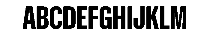 NaNMetrifyAXCnd ExBld Font UPPERCASE