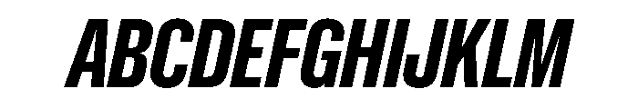 NaNMetrifyAXCnd ExBldIt Font UPPERCASE