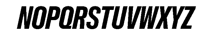 NaNMetrifyAXCnd ExBldIt Font UPPERCASE