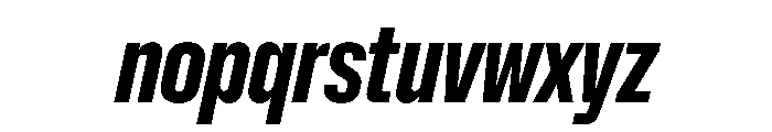 NaNMetrifyAXCnd ExBldIt Font LOWERCASE
