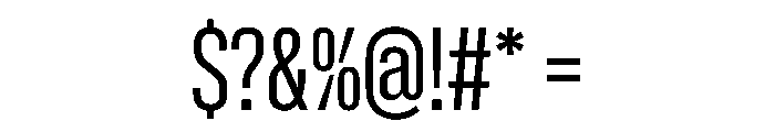 NaNMetrifyAXCnd Light Font OTHER CHARS