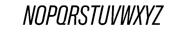 NaNMetrifyAXCnd LightIt Font UPPERCASE