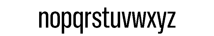 NaNMetrifyAXCnd Reg Font LOWERCASE