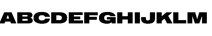 NaNMetrifyAXWide Blck Font UPPERCASE