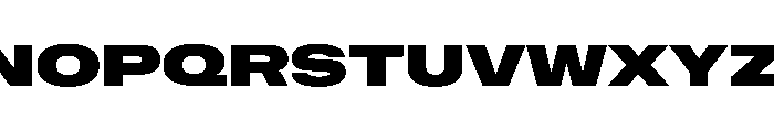 NaNMetrifyAXWide Blck Font UPPERCASE