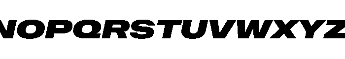 NaNMetrifyAXWide BlckIt Font UPPERCASE