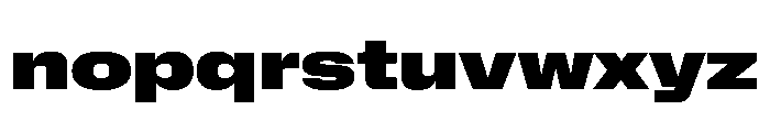 NaNMetrifyAXWide Blck Font LOWERCASE