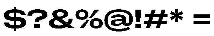 NaNMetrifyAXWide Bld Font OTHER CHARS