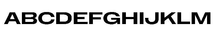 NaNMetrifyAXWide Bld Font UPPERCASE