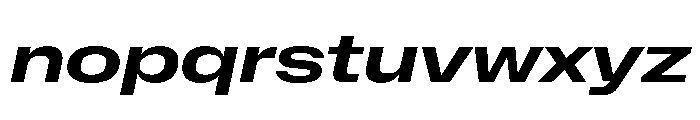 NaNMetrifyAXWide BldIt Font LOWERCASE