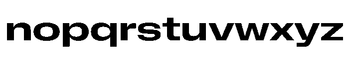 NaNMetrifyAXWide Bld Font LOWERCASE