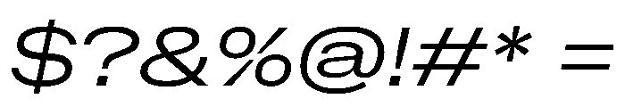 NaNMetrifyAXWide LightIt Font OTHER CHARS