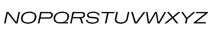 NaNMetrifyAXWide LightIt Font UPPERCASE