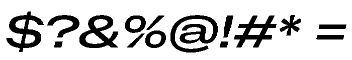 NaNMetrifyAXWide MedIt Font OTHER CHARS