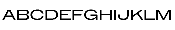 NaNMetrifyAXWide Reg Font UPPERCASE