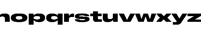 NaNMetrifyBGigawide ExBld Font LOWERCASE