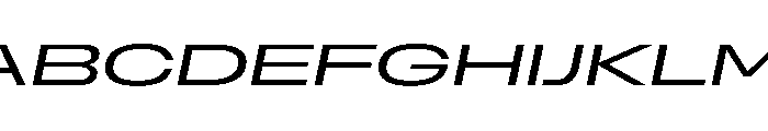 NaNMetrifyCGigawide Italic Font UPPERCASE