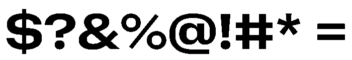 NaNMetrifyCWide Bld Font OTHER CHARS