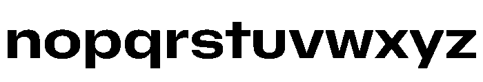 NaNMetrifyCWide Bld Font LOWERCASE
