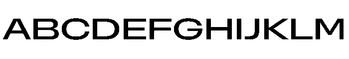 NaNMetrifyCXWide Med Font UPPERCASE