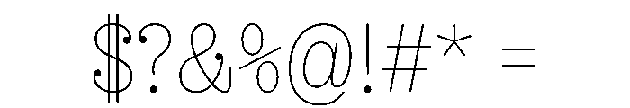 NaNRageBeauCnd Thin Font OTHER CHARS