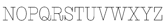 NaNRageBeauCnd Thin Font UPPERCASE