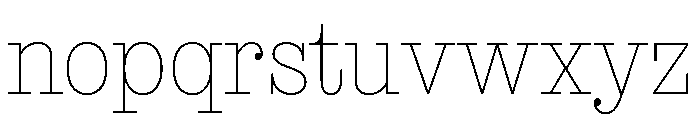NaNRageBeauCnd Thin Font LOWERCASE