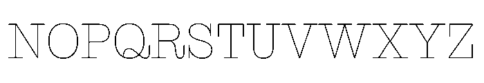 NaNRageBeauNr Thin Font UPPERCASE