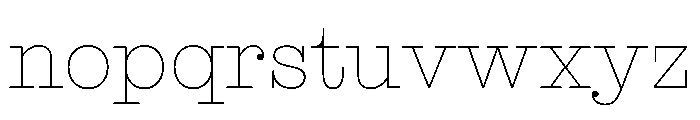 NaNRageBeauStd Thin Font LOWERCASE