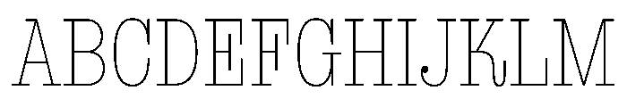 NaNRageBeauXCnd Thin Font UPPERCASE