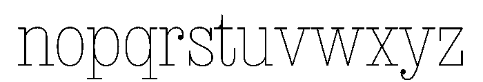 NaNRageBeauXCnd Thin Font LOWERCASE