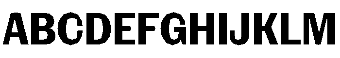 NaNRagePolyCnd Bd Font UPPERCASE