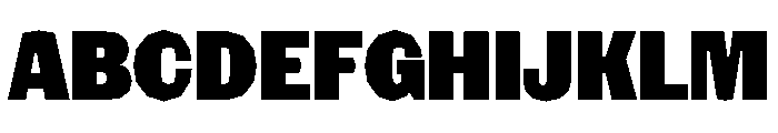NaNRagePolyCnd Blk Font UPPERCASE