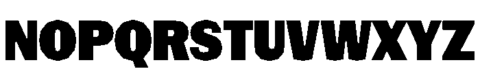 NaNRagePolyCnd Blk Font UPPERCASE