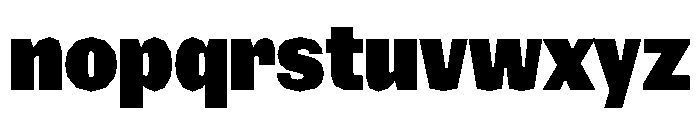 NaNRagePolyCnd Blk Font LOWERCASE