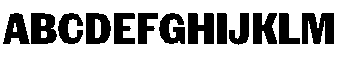 NaNRagePolyCnd ExtraBd Font UPPERCASE