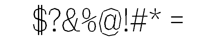 NaNRagePolyCnd ExtraLt Font OTHER CHARS