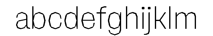 NaNRagePolyCnd ExtraLt FONT