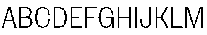 NaNRagePolyCnd Lt Font UPPERCASE