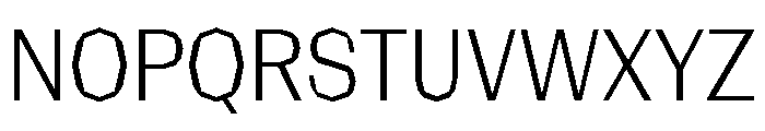 NaNRagePolyCnd Lt Font UPPERCASE