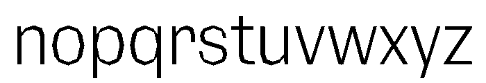NaNRagePolyCnd Lt Font LOWERCASE