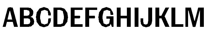 NaNRagePolyCnd SemiBd Font UPPERCASE